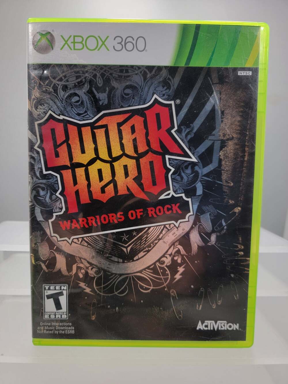 Guitar Hero: Warriors of Rock (Microsoft Xbox 360, 2010) Clean Disc Case